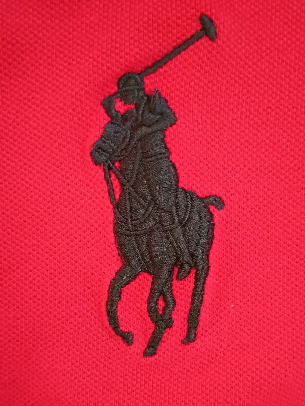 Ralph Lauren Girls Red Polo Dress with Black Pony Logo